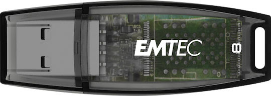 Emtec C410 Color Mix 8GB USB 2.0 Stick Μαύρο
