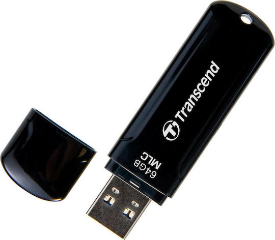 Transcend JetFlash 750 64GB USB 3.0 Стик Черен