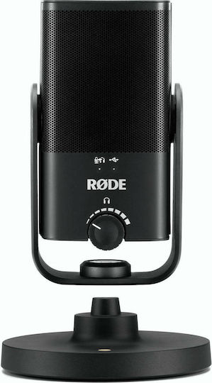Rode NT-USB Mini Кондензаторен Микрофон Настолен за Вокали в Черен Цвят