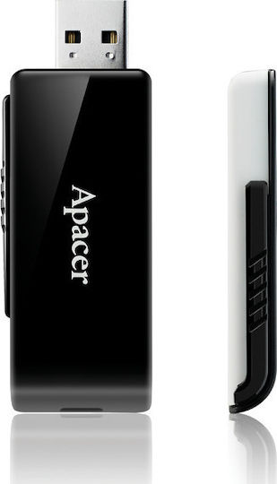 Apacer AH350 64GB USB 3.0 Stick Μαύρο