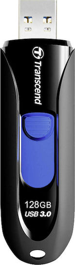 Transcend JetFlash 790 128GB USB 3.0 Stick Μαύρο