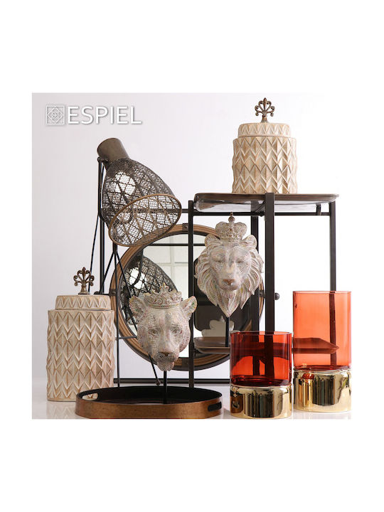 Espiel Decorative Vase Ecru 18.5x12x31cm