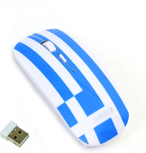 Omega Optical Wireless Mouse Greece Ασύρματο Ποντίκι Πολύχρωμο