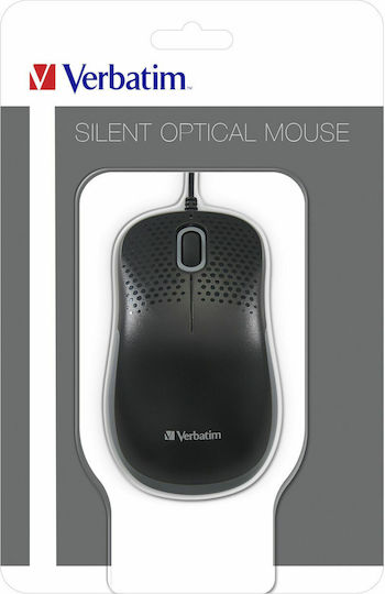 Verbatim Silent Optical Mouse Verkabelt Maus Schwarz