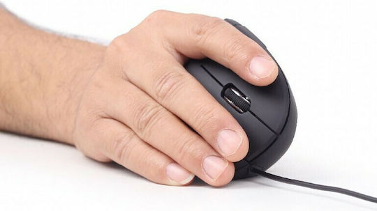Gembird MUS-ERGO-01 Wired Ergonomic Vertical Mouse Black