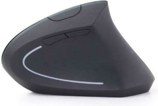 Gembird MUSW-ERGO-01 Kabellos Ergonomisch Vertikal Maus Schwarz