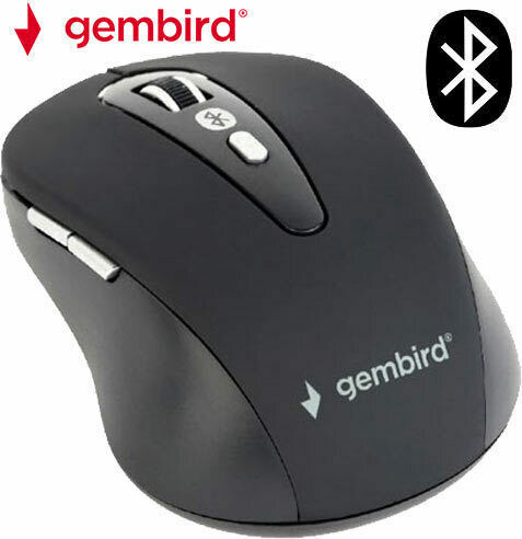 Gembird MUSWB-6B-01 Kabellos Bluetooth Mini Maus Schwarz