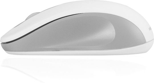 Modecom MC-WM10S Ασύρματο Εργονομικό Ποντίκι Λευκό