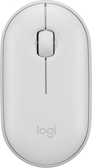 Logitech Pebble M350 Kabellos Bluetooth Maus Off-White