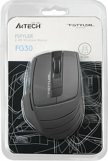A4Tech FG30 Fstyler Wireless Mouse Black