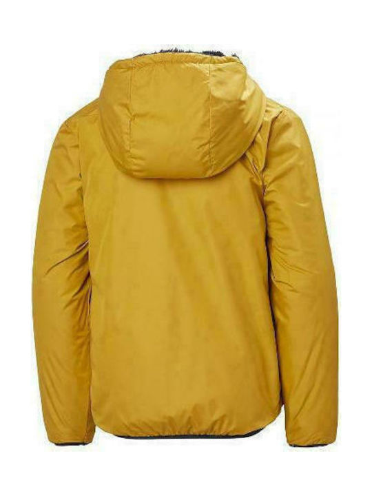 Helly Hansen Kids Casual Jacket short Double Sided with Lining & Protection Hood Yellow