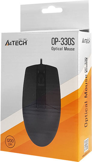 A4Tech OP-330S Ενσύρματο Ποντίκι Μαύρο