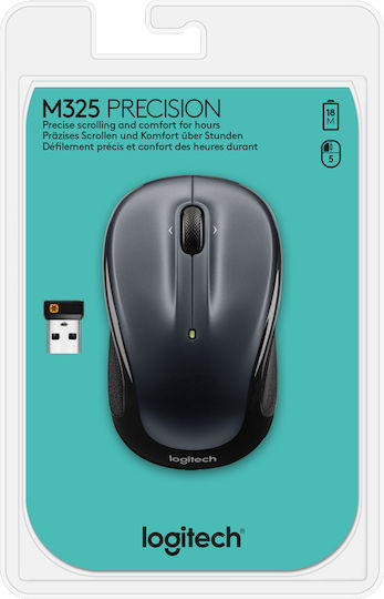 Logitech M325 Wireless Mini Mouse Dark Silver