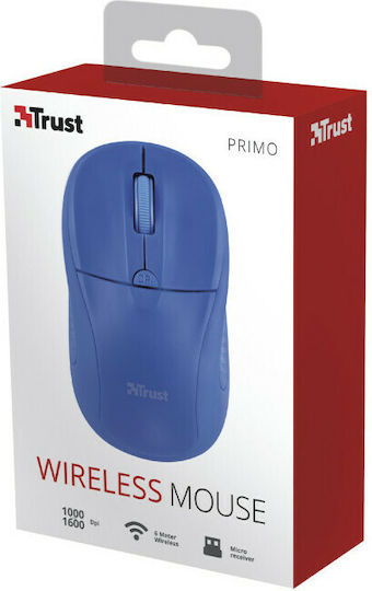 Trust Primo Wireless Безжичен Мишка Син