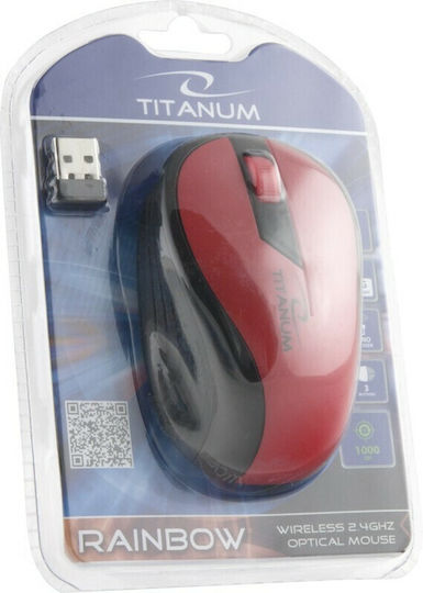 Esperanza Rainbow Wireless Mouse Red