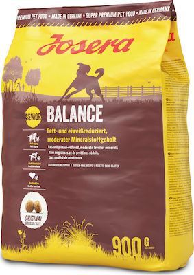 Josera Senior Balance 0.9kg Hrană Uscată fără Gluten pentru Câini Seniori cu Porumb și Păsări de curte