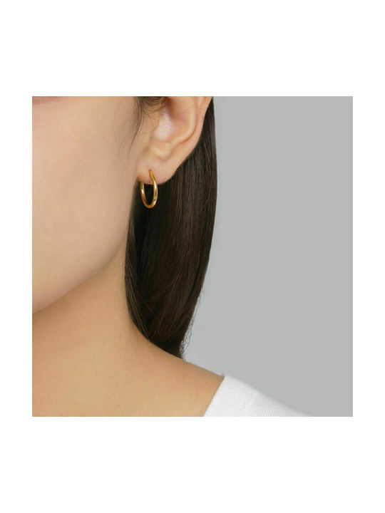 Excite-Fashion Earrings Hoops made of Silver Gold Plated