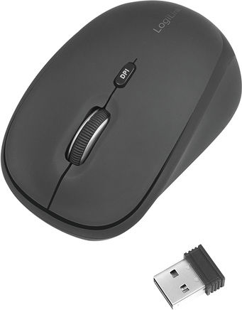 LogiLink ID0193 Ασύρματο Ποντίκι Μαύρο