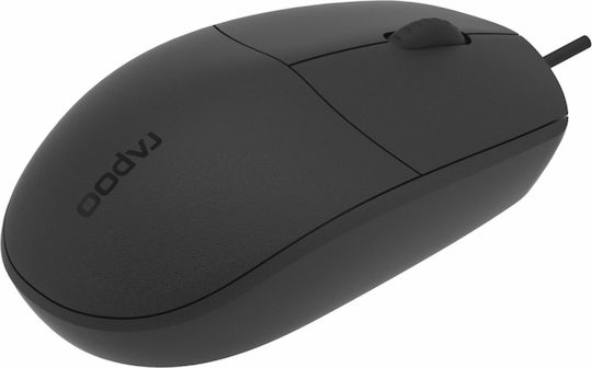 Rapoo N100 Ενσύρματο Ποντίκι Μαύρο