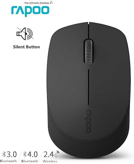 Rapoo M100 Silent Wireless Bluetooth Mouse Black