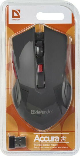 Defender Accura MM-275 RF Wireless Mouse Negru/Roșu