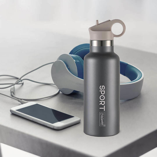 Maestro Thermos Bottle Stainless Steel 500ml Black