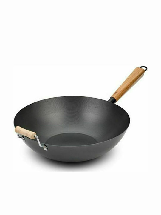 Nava Cantonese Wok made of Stainless Steel with Non-Stick Coating 32cm