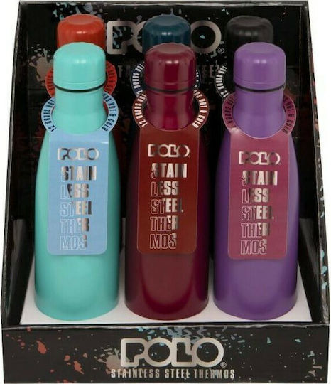 Polo Μπουκάλι Θερμός Ανοξείδωτο BPA Free 500ml Κόκκινο