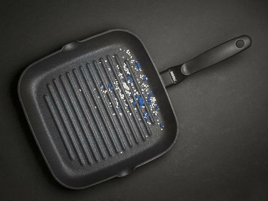 Risoli Blackplus Grill made of Cast Aluminum with Stone Coating Black 26cm