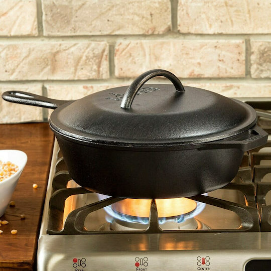 Lodge Tigaie Cu capac din Fontă 25cm