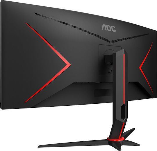 AOC CU34G2 Ultrawide VA Curbat Monitor de jocuri 34" QHD 3440x1440 cu Timp de Răspuns 5ms GTG