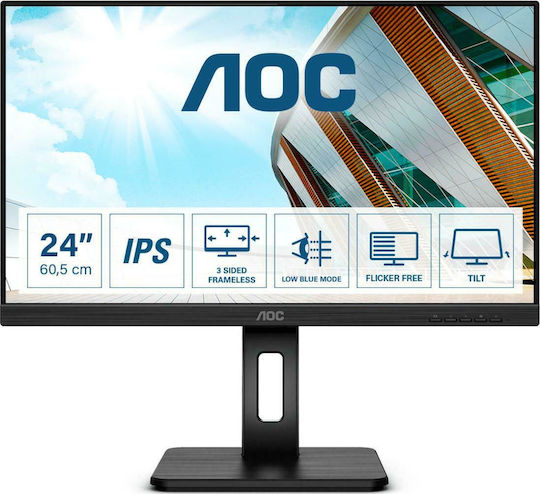 AOC 24P2Q IPS Monitor 23.8" FHD 1920x1080 με Χρόνο Απόκρισης 4ms GTG