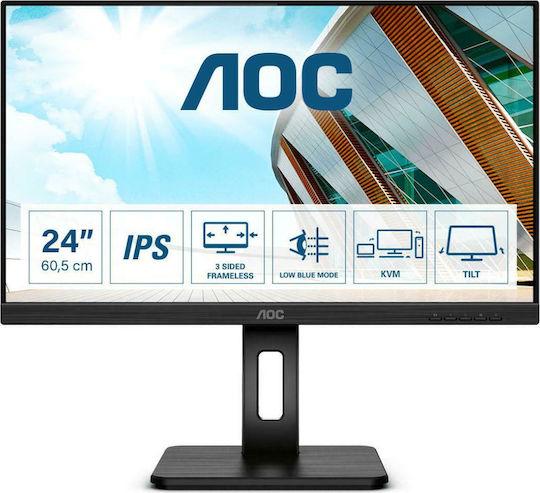 AOC 24P2C IPS Monitor 23.8" FHD 1920x1080 with Response Time 4ms GTG