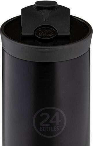 24Bottles Travel Tumbler Δοχείο Φαγητού Inox Θερμός Μαύρο 350ml