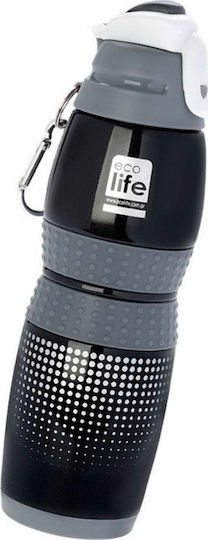 Ecolife Recyclable Thermos Bottle Stainless Steel BPA Free 400ml Gray
