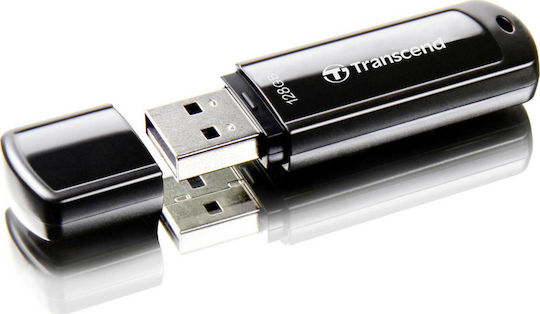 Transcend JetFlash 700 128GB USB 3.0 Stick Μαύρο