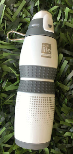 Ecolife Thermos Bottle Recyclable Bottle Thermos Stainless Steel BPA Free 400ml White