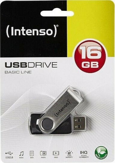 Intenso Basic Line 32GB USB 2.0 Stick Ασημί