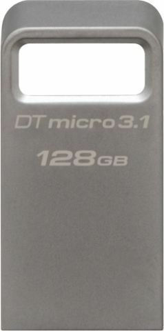Kingston DataTraveler Micro 128GB USB 3.1 Stick Γκρι