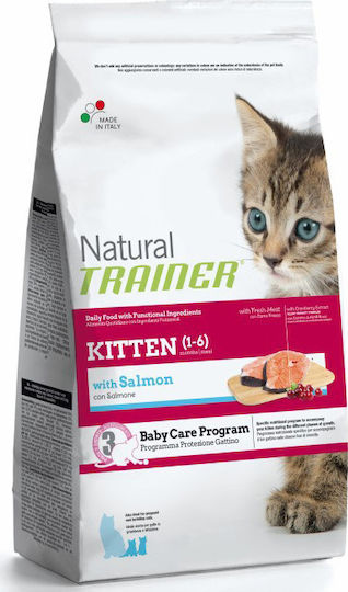 Natural Trainer Kitten (1-6) Dry Food for Young Cats with Sensitive Urinary with Salmon 1.5kg