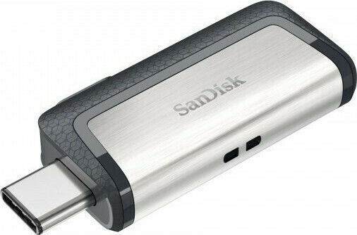 Sandisk Ultra Dual Drive 64GB USB 3.1 Stick with connection USB-A & USB-C White