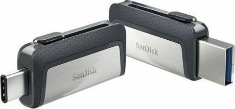 Sandisk Ultra Dual Drive 32GB USB 3.1 Стик с връзка USB-A & USB-C Бял