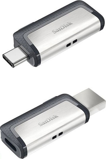 Sandisk Ultra Dual Drive 32GB USB 3.1 Стик с връзка USB-A & USB-C Бял