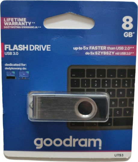 GoodRAM UTS3 8GB USB 3.0 Stick Black