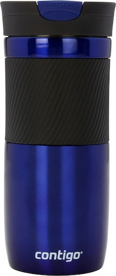 Contigo Byron SS Ποτήρι Θερμός Ανοξείδωτο BPA Free 470ml Κόκκινο με Επιστόμιο