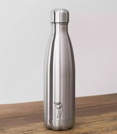 Chilly's Original Bottle Thermos Stainless Steel BPA Free 500ml Silver