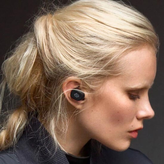 Urbanista Tokyo In-ear Bluetooth Handsfree Ακουστικά με Αντοχή στον Ιδρώτα και Θήκη Φόρτισης Μαύρα