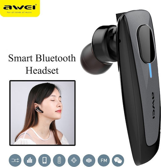 Awei N3 In-ear Bluetooth Handsfree Ακουστικό Μαύρο