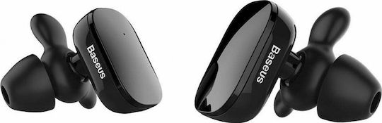 Baseus Encok W02 In-ear Bluetooth Handsfree Earphones with Sweat Resistance and Charging Case Black