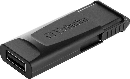 Verbatim Slider 128GB USB 2.0 Stick Μαύρο